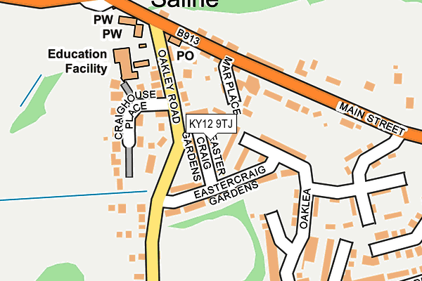 KY12 9TJ map - OS OpenMap – Local (Ordnance Survey) KY12 9TJ map - OS OpenMap – Local (Ordnance Survey)