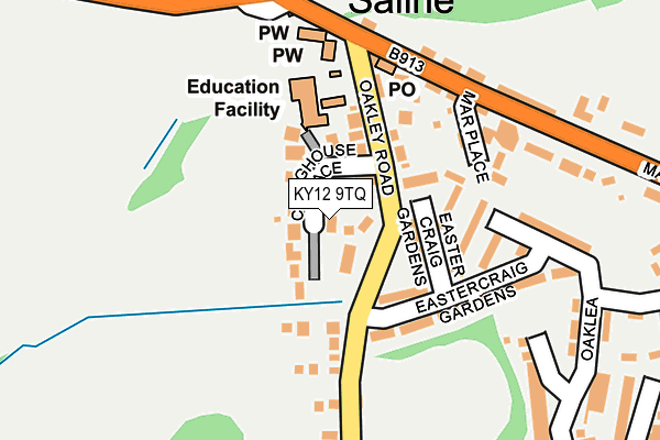 KY12 9TQ map - OS OpenMap – Local (Ordnance Survey) KY12 9TQ map - OS OpenMap – Local (Ordnance Survey)