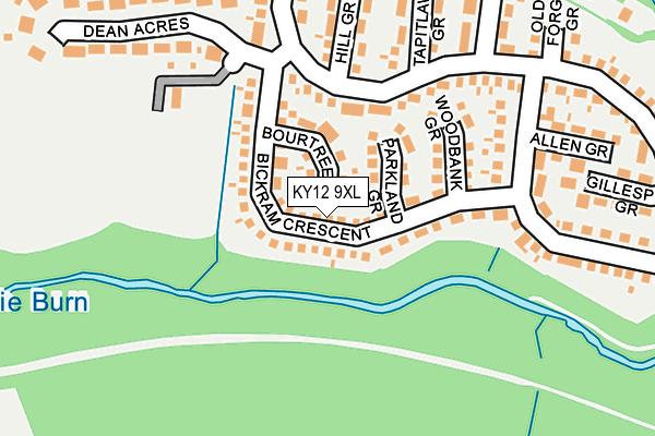KY12 9XL map - OS OpenMap – Local (Ordnance Survey) KY12 9XL map - OS OpenMap – Local (Ordnance Survey)