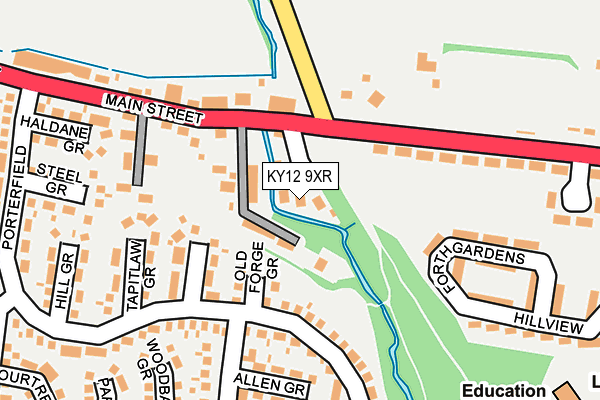 KY12 9XR map - OS OpenMap – Local (Ordnance Survey) KY12 9XR map - OS OpenMap – Local (Ordnance Survey)
