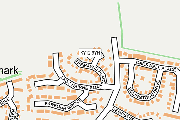 KY12 9YH map - OS OpenMap – Local (Ordnance Survey) KY12 9YH map - OS OpenMap – Local (Ordnance Survey)