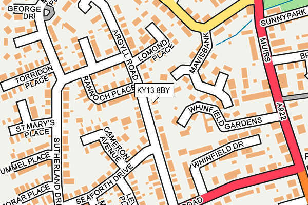 KY13 8BY map - OS OpenMap – Local (Ordnance Survey)