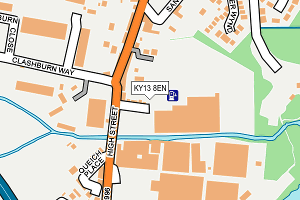 KY13 8EN map - OS OpenMap – Local (Ordnance Survey) KY13 8EN map - OS OpenMap – Local (Ordnance Survey)