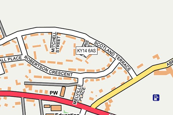KY14 6AS map - OS OpenMap – Local (Ordnance Survey) KY14 6AS map - OS OpenMap – Local (Ordnance Survey)