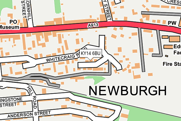 KY14 6BU map - OS OpenMap – Local (Ordnance Survey) KY14 6BU map - OS OpenMap – Local (Ordnance Survey)