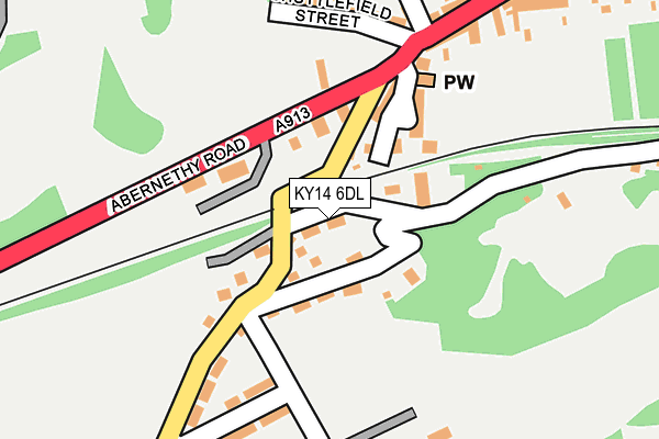 KY14 6DL map - OS OpenMap – Local (Ordnance Survey) KY14 6DL map - OS OpenMap – Local (Ordnance Survey)