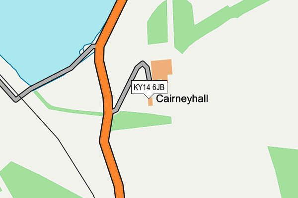 KY14 6JB map - OS OpenMap – Local (Ordnance Survey) KY14 6JB map - OS OpenMap – Local (Ordnance Survey)