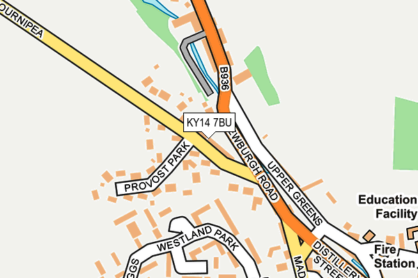 KY14 7BU map - OS OpenMap – Local (Ordnance Survey) KY14 7BU map - OS OpenMap – Local (Ordnance Survey)