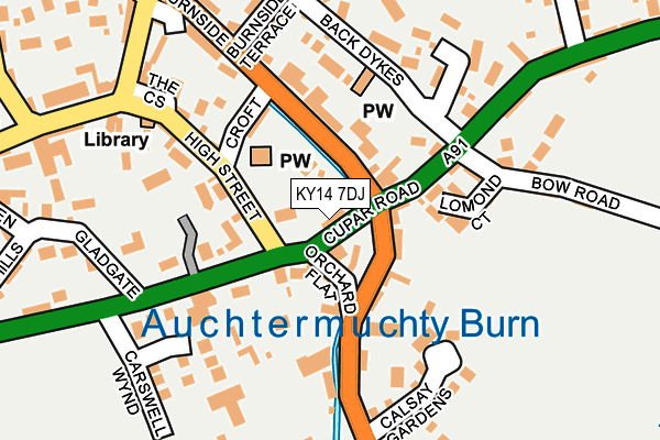 KY14 7DJ map - OS OpenMap – Local (Ordnance Survey) KY14 7DJ map - OS OpenMap – Local (Ordnance Survey)