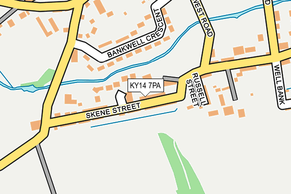 KY14 7PA map - OS OpenMap – Local (Ordnance Survey) KY14 7PA map - OS OpenMap – Local (Ordnance Survey)