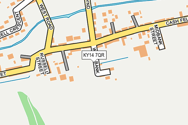 KY14 7QR map - OS OpenMap – Local (Ordnance Survey) KY14 7QR map - OS OpenMap – Local (Ordnance Survey)