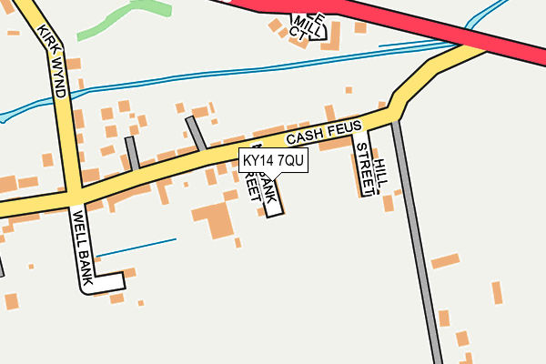 KY14 7QU map - OS OpenMap – Local (Ordnance Survey) KY14 7QU map - OS OpenMap – Local (Ordnance Survey)