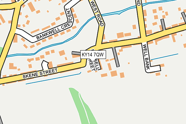 KY14 7QW map - OS OpenMap – Local (Ordnance Survey) KY14 7QW map - OS OpenMap – Local (Ordnance Survey)