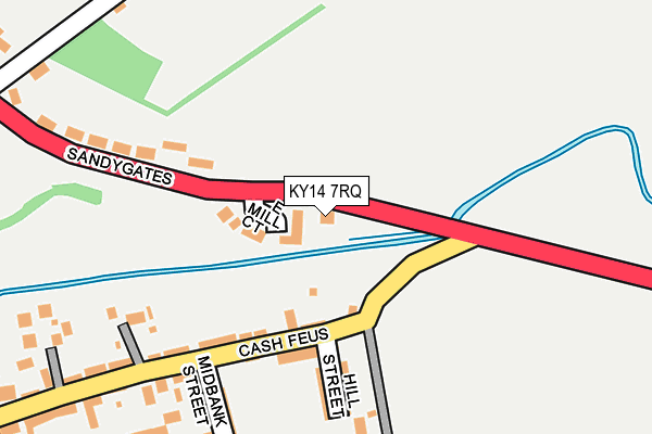 KY14 7RQ map - OS OpenMap – Local (Ordnance Survey) KY14 7RQ map - OS OpenMap – Local (Ordnance Survey)