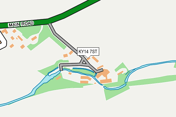 KY14 7ST map - OS OpenMap – Local (Ordnance Survey) KY14 7ST map - OS OpenMap – Local (Ordnance Survey)