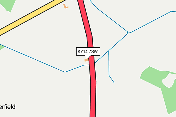 KY14 7SW map - OS OpenMap – Local (Ordnance Survey) KY14 7SW map - OS OpenMap – Local (Ordnance Survey)