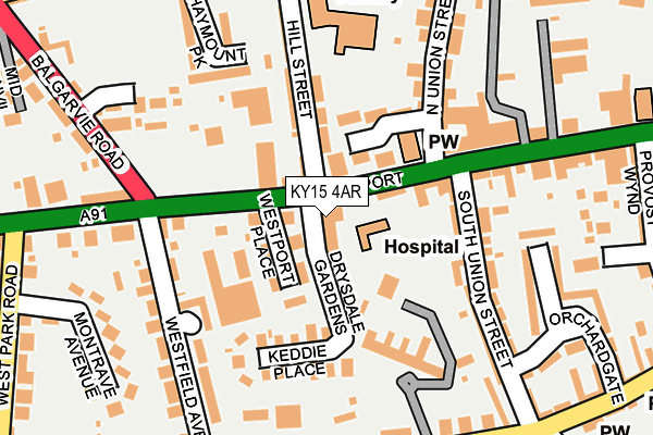 KY15 4AR map - OS OpenMap – Local (Ordnance Survey) KY15 4AR map - OS OpenMap – Local (Ordnance Survey)