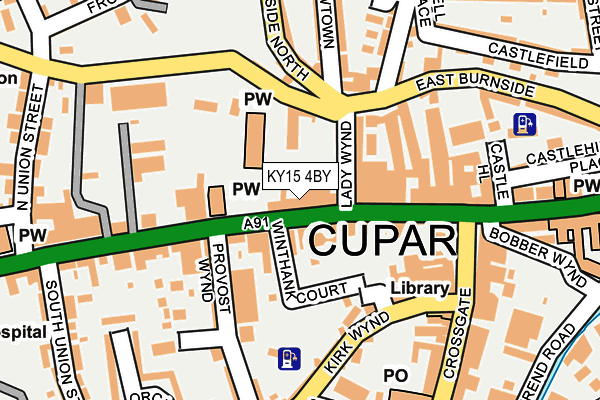 KY15 4BY map - OS OpenMap – Local (Ordnance Survey) KY15 4BY map - OS OpenMap – Local (Ordnance Survey)