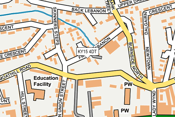 KY15 4DT map - OS OpenMap – Local (Ordnance Survey) KY15 4DT map - OS OpenMap – Local (Ordnance Survey)