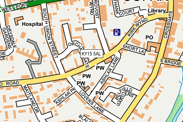 KY15 5AL map - OS OpenMap – Local (Ordnance Survey) KY15 5AL map - OS OpenMap – Local (Ordnance Survey)
