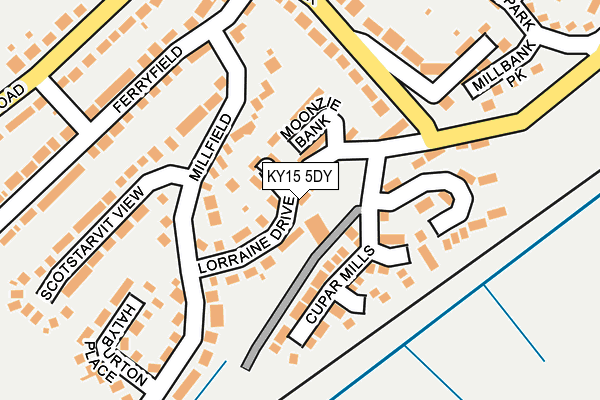KY15 5DY map - OS OpenMap – Local (Ordnance Survey) KY15 5DY map - OS OpenMap – Local (Ordnance Survey)