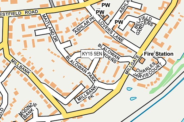 KY15 5EN map - OS OpenMap – Local (Ordnance Survey) KY15 5EN map - OS OpenMap – Local (Ordnance Survey)