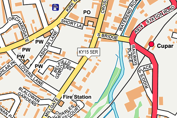 KY15 5ER map - OS OpenMap – Local (Ordnance Survey) KY15 5ER map - OS OpenMap – Local (Ordnance Survey)