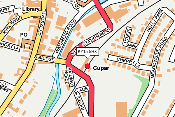 KY15 5HX map - OS OpenMap – Local (Ordnance Survey)