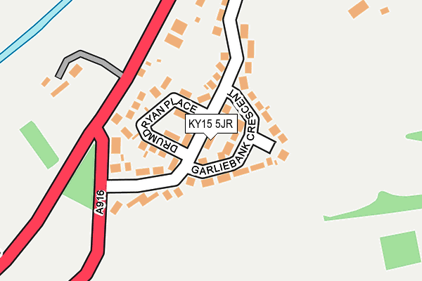 KY15 5JR map - OS OpenMap – Local (Ordnance Survey) KY15 5JR map - OS OpenMap – Local (Ordnance Survey)