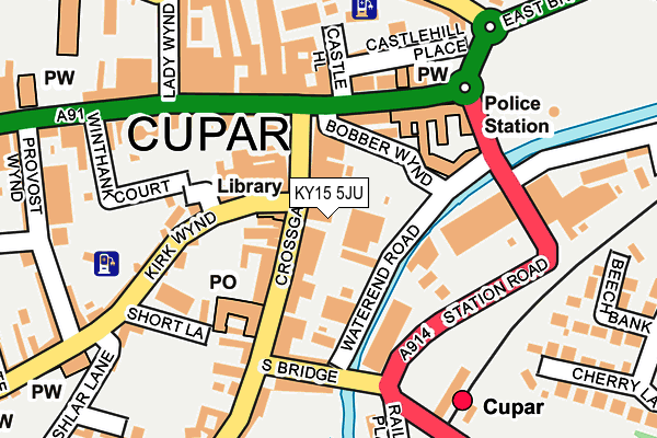 KY15 5JU map - OS OpenMap – Local (Ordnance Survey) KY15 5JU map - OS OpenMap – Local (Ordnance Survey)