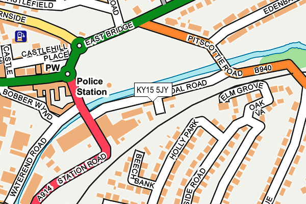 KY15 5JY map - OS OpenMap – Local (Ordnance Survey)