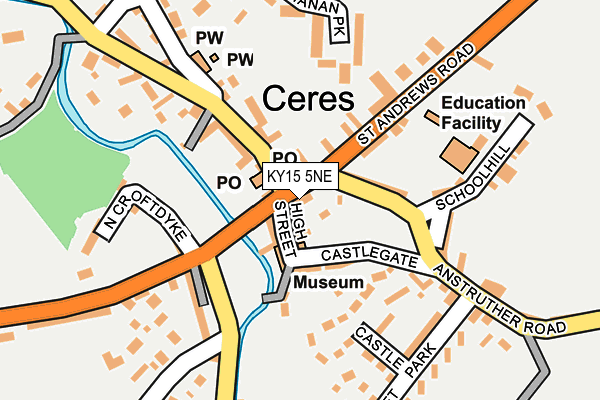 KY15 5NE map - OS OpenMap – Local (Ordnance Survey) KY15 5NE map - OS OpenMap – Local (Ordnance Survey)