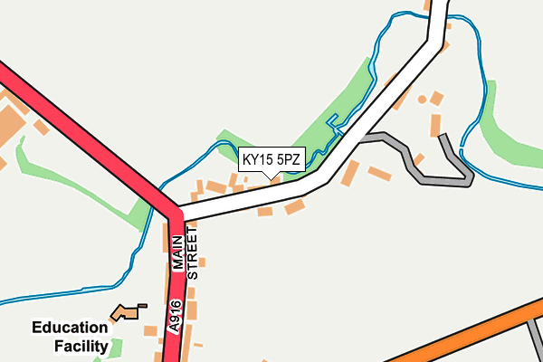KY15 5PZ map - OS OpenMap – Local (Ordnance Survey) KY15 5PZ map - OS OpenMap – Local (Ordnance Survey)