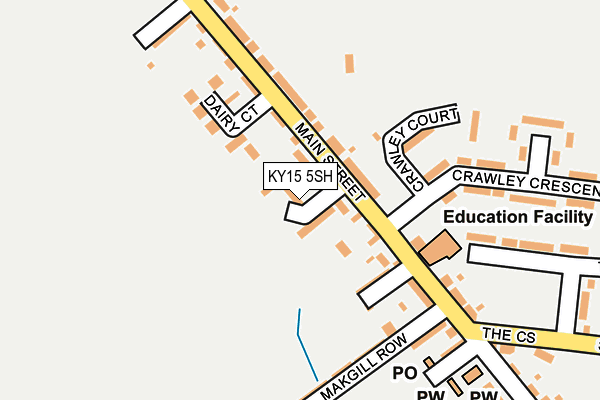 KY15 5SH map - OS OpenMap – Local (Ordnance Survey) KY15 5SH map - OS OpenMap – Local (Ordnance Survey)