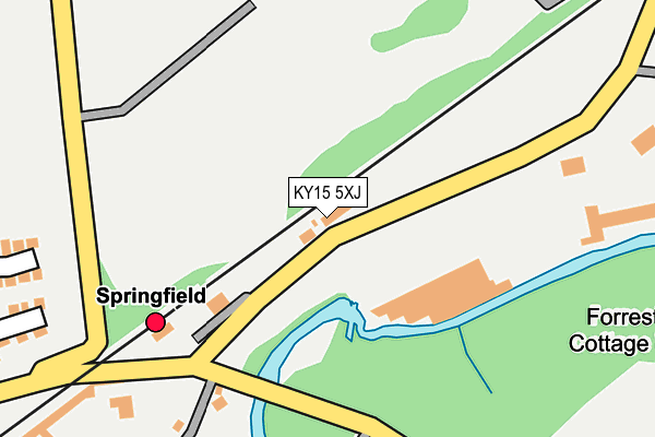 KY15 5XJ map - OS OpenMap – Local (Ordnance Survey)