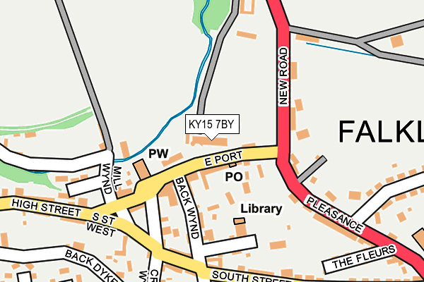 KY15 7BY map - OS OpenMap – Local (Ordnance Survey) KY15 7BY map - OS OpenMap – Local (Ordnance Survey)