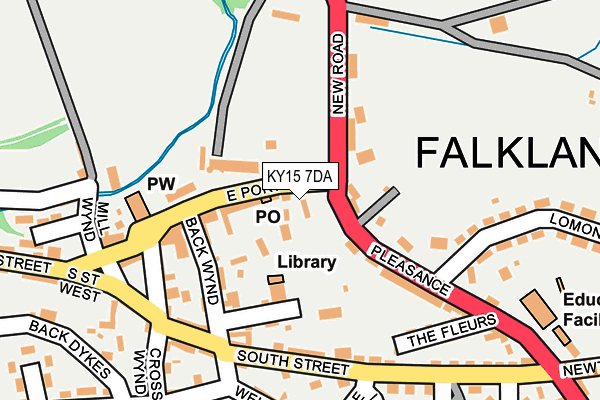 KY15 7DA map - OS OpenMap – Local (Ordnance Survey) KY15 7DA map - OS OpenMap – Local (Ordnance Survey)