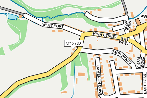 KY15 7DX map - OS OpenMap – Local (Ordnance Survey)