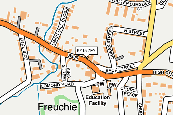 KY15 7EY map - OS OpenMap – Local (Ordnance Survey) KY15 7EY map - OS OpenMap – Local (Ordnance Survey)