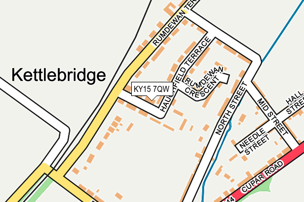 KY15 7QW map - OS OpenMap – Local (Ordnance Survey)