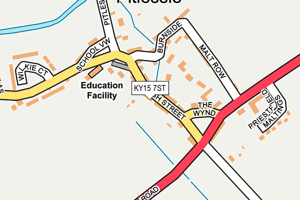 KY15 7ST map - OS OpenMap – Local (Ordnance Survey) KY15 7ST map - OS OpenMap – Local (Ordnance Survey)