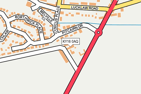 KY16 0AQ map - OS OpenMap – Local (Ordnance Survey) KY16 0AQ map - OS OpenMap – Local (Ordnance Survey)