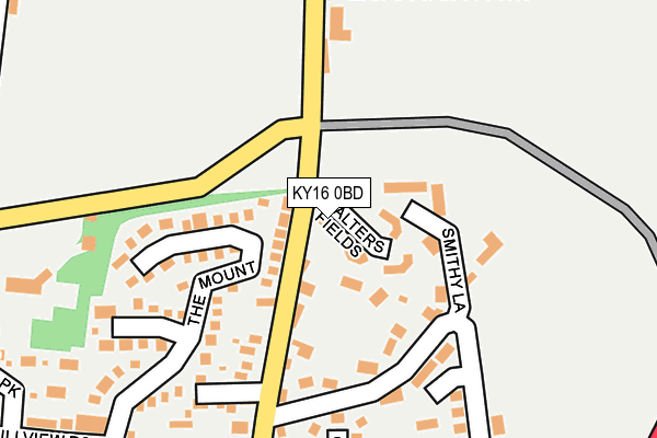 KY16 0BD map - OS OpenMap – Local (Ordnance Survey)