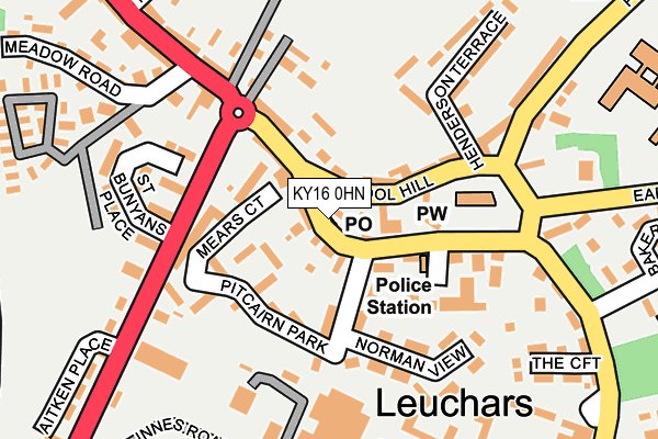 KY16 0HN map - OS OpenMap – Local (Ordnance Survey) KY16 0HN map - OS OpenMap – Local (Ordnance Survey)