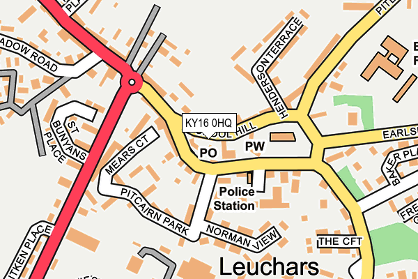 KY16 0HQ map - OS OpenMap – Local (Ordnance Survey) KY16 0HQ map - OS OpenMap – Local (Ordnance Survey)