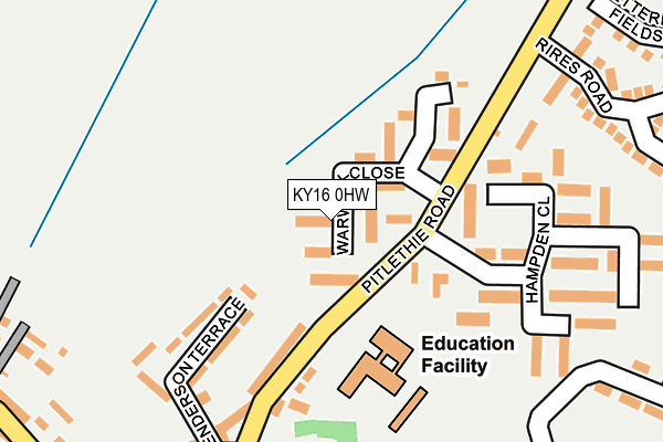 KY16 0HW map - OS OpenMap – Local (Ordnance Survey) KY16 0HW map - OS OpenMap – Local (Ordnance Survey)