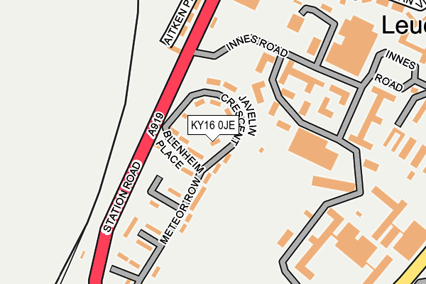 KY16 0JE map - OS OpenMap – Local (Ordnance Survey) KY16 0JE map - OS OpenMap – Local (Ordnance Survey)