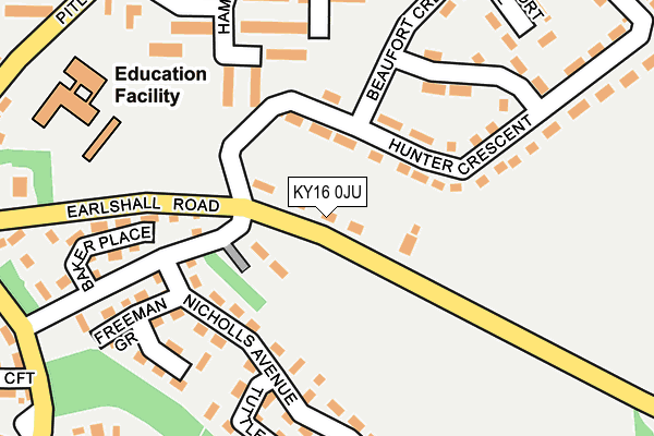 KY16 0JU map - OS OpenMap – Local (Ordnance Survey) KY16 0JU map - OS OpenMap – Local (Ordnance Survey)