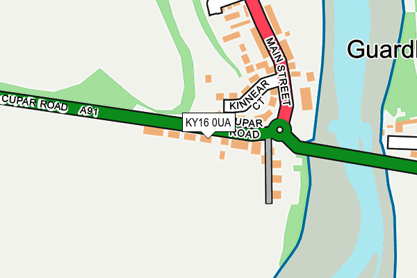 KY16 0UA map - OS OpenMap – Local (Ordnance Survey) KY16 0UA map - OS OpenMap – Local (Ordnance Survey)