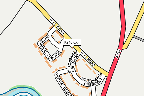 KY16 0XF map - OS OpenMap – Local (Ordnance Survey) KY16 0XF map - OS OpenMap – Local (Ordnance Survey)